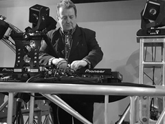 Award winning disc jockey Professor Jam behind the console for the 2018 NFLPA Pro Players Ultimate Kick Off Party